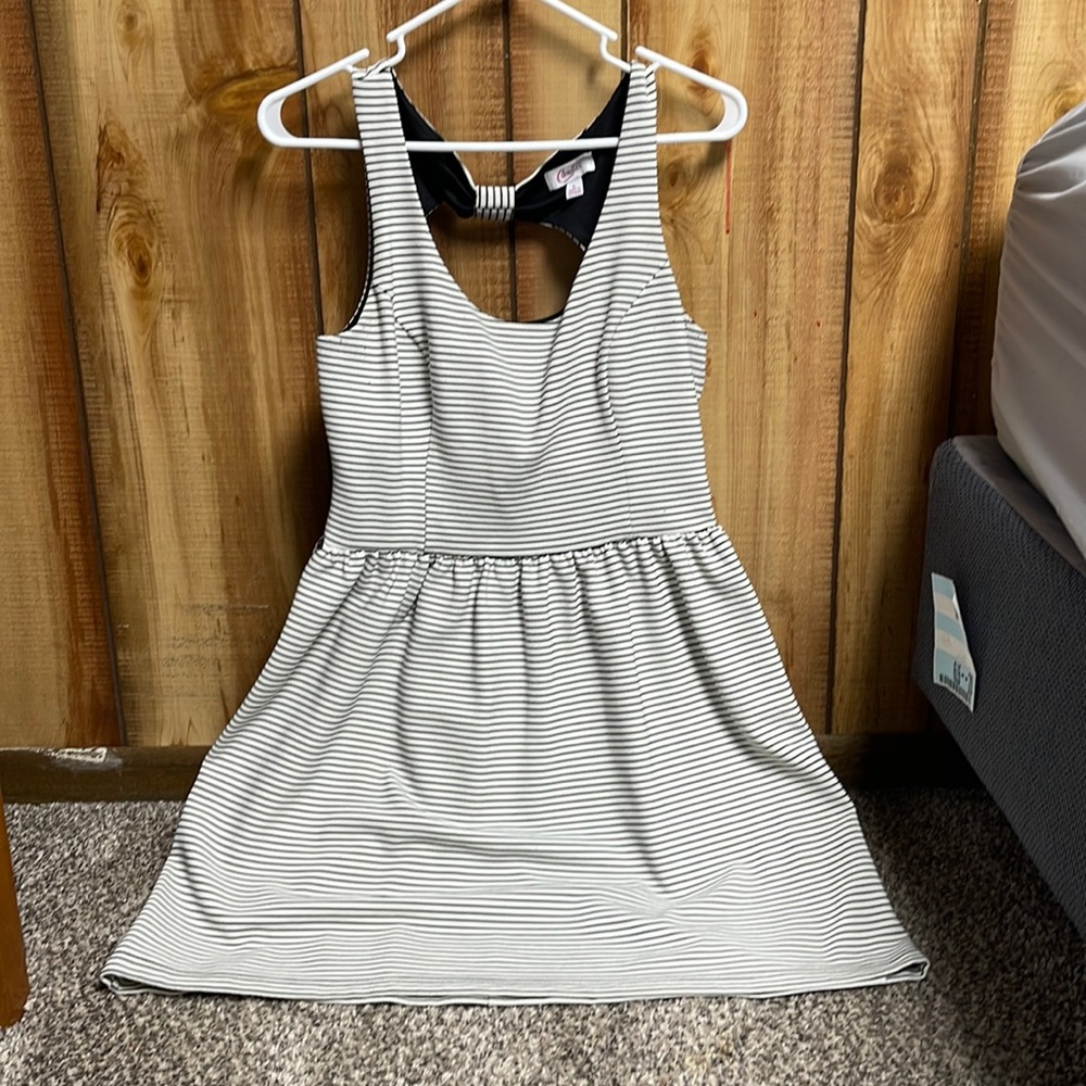 Black and White Strip Dress